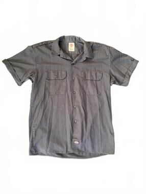 Dickies Black Short Sleeve Work Shirt Medium